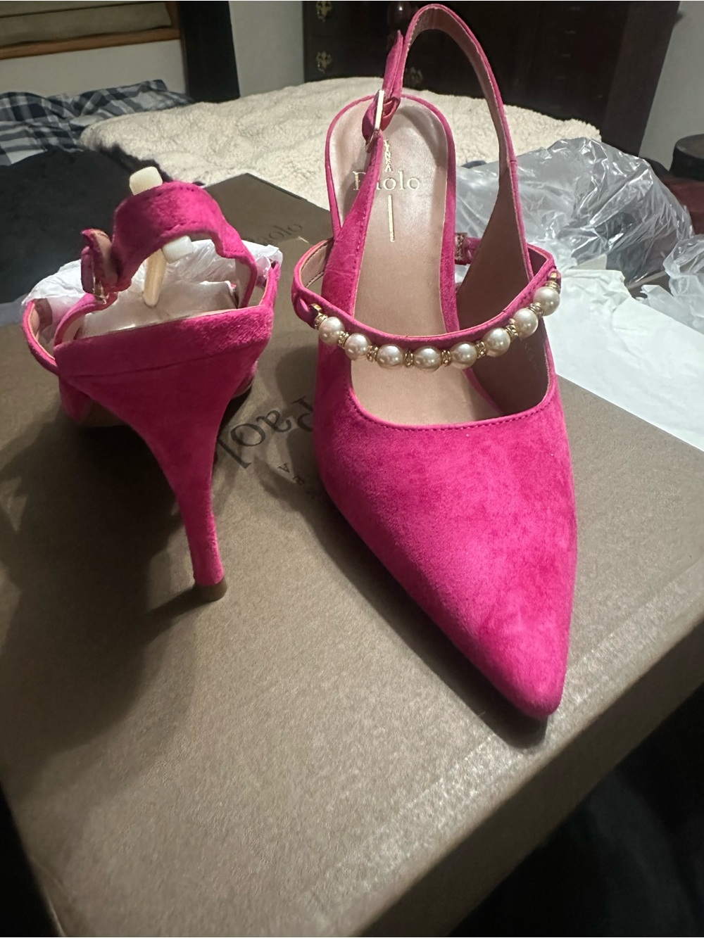 Pink heels